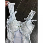 BXOXO Sweet Sling T-shirt Sexy Slim Crop Top Y2k Goth Woman Clothing 2000s Backless Punk Camisole Lace Harajuku Korea Off Shoulder Tee